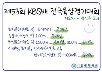 제53회 KBS배 전국육상경기대회 이미지